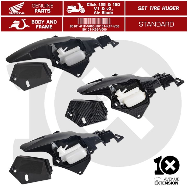 moto 10thX HONDA Genuine Tire Hugger Set (W/Reserve Tank) Part No.80101 ...