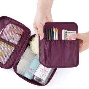 BISA COD - TAS KOSMETIK DOMPET MAKE UP PENYIMPANAN KECANTIKAN WANITA KOREAN BAG TRAVEL TOILETRIES