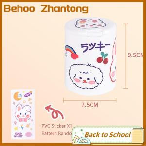 Behoo Kawaii Cartoon Desk Organizer Box Button Cosmetics Storage Box With Lid Mini Jewelry Organizer Cosmetics Makeup Container