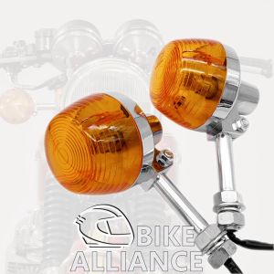 ✔READY STOCK✔ OLD SKOOL CHROME TURN SIGNAL LIGHT LAMP HONDA CT90 XL100 CM125 CB400 CB750 CLASSIC TURNING LIGHT