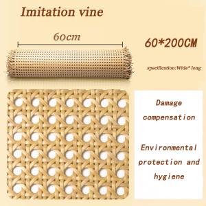 DIY Rattan Mesh Webbing Roll Solihiya Weave Mesh Sheet Easy Install for Furniture Repair Chair Table Lamp Shade