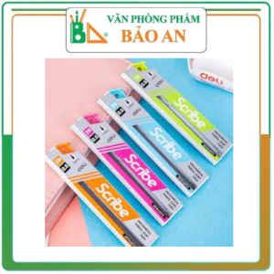 COMBO 2 Ruột chì kim bấm 2B 0.5mm/0.7mm Deli E7003/E7004