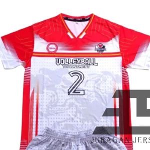 Setelan dan atasan jersey Bola voli Pria wanita Uniseks 1025 Fullprinting sublimation Size S M L XL XXL 3XL