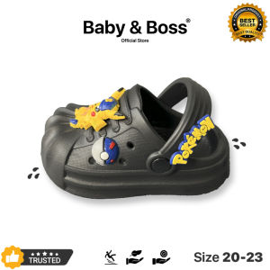 Baby & Boss - Sandal Baim Anak Laki Laki Pokemon Go Viral Kekinian Anti Slip Size 20-23
