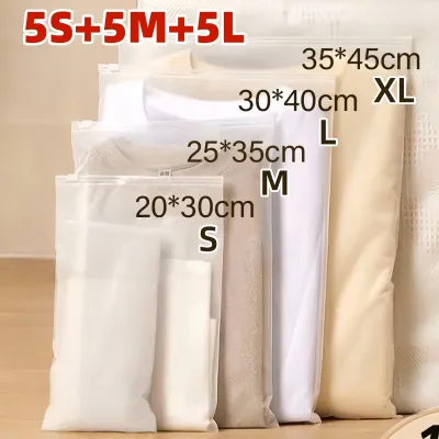 17 MILE 10-20PCS Reusable Ziplock Pouch Bag Plastic Waterproof Travel Packing Classified Organizer Hospital