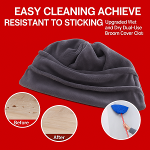 Broom Cover High Elasticity and Good Stretch Cleaning Cloth Dry Sweeping and Wet Mopping