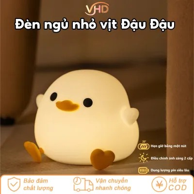 Đèn ngủ Đèn bàn Đèn vịt Silicon mềm Nhựa ABS Cảm ứng chạm 2 chế độ sáng Không ánh xanh hại mắt Giảm căng thẳng Dành cho trẻ em Quà tặng thiết kế 3D