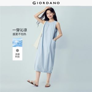GIORDANO Women Dress Non-Elastic Dress Woven Fabric Dress Stylish Item No. 05466314 High Quality Comfortable Daily Wear