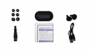 Rechargeable Hearing Aid Invisible Mini Hearing Amplifier 16-Channel Sound for Elderly