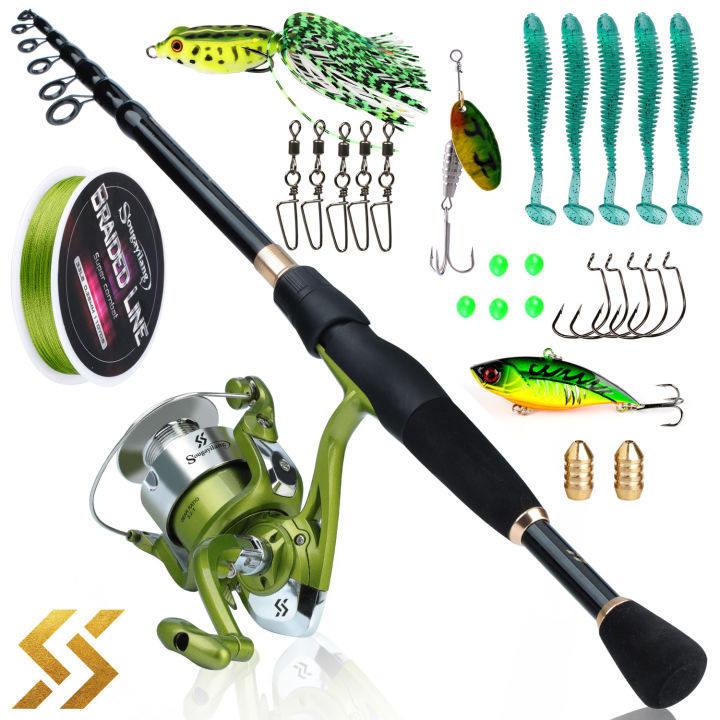 Sougayilang Ultralight Rod Reel Combo Sougayilang Fishing Rod Reel