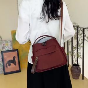 Multi-Purpose Waterproof Women Crossbody Bag Large Capacity Lightweight Single Shoulder Bag Hand-held Solid Color Handbag Women2026
