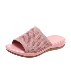 [Free Shipping] 2026 Spring New Collection: Plus-Size WomenS Casual Shoes Featuring A Soft Polyurethane Upper And Lightweight Thick-Soled Slippers