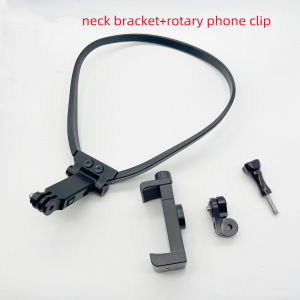 Installation of neck mobile phone bracket for GoPro Hero 10 9 8 Insta360 motion camera accessories