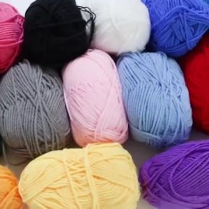 5ply Cotton Yarn Smooth Milk Fiber Knitting Wool Crochet Yarn Cotton Hand Knitted 50G DIY