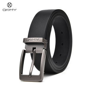OKIMY Mens Belt Business Leisure Belt Second-layer Cowhide Waistband Business Pant Belt Stylish Simple Nice Waistband Durable Belt