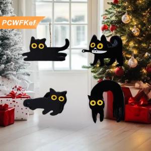 【PCWFKef】 Nhật Bản Phim Hoạt Hình Mèo Đen Loạt Hợp Kim Trâm Kim Loại Huy Hiệu Ve Áo Pins Phù Hiệu Trên Ba Lô Pines