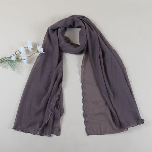 【In Stock】Shawl chifoon sulam embroidery murah premium Ready stock in Malaysia