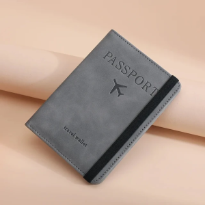 Passport Holder RFID Protection TD7801 TRIPLEDI ID Card PU Leather Wallet Cover 9 Slots Travel Organizer Pelindung Sampul Buku Paspor Anti Maling