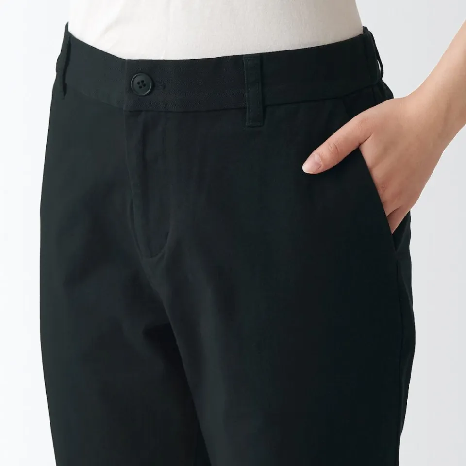 MUJI Ladies 4-Way Stretch Chino Slim Tapered Pants