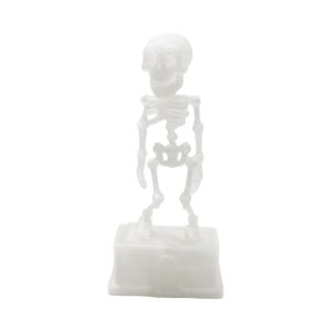 FREMRAG 3D Printed Dancing Skeleton Aquarium Bubbler with Pipe Suction Cup Realistic Wiggling Skeleton Statue Creative Movable Wiggle Fish Tank Dance Skull Bubbler Halloween Party