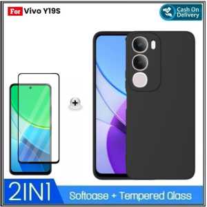 Paket 2IN 1 Case Vivo Y19s 4G Y36 4G Y91C Casing Premium SoftCase Slim Exellent Cover Free TG Full Layar