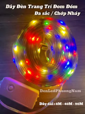 Cuộn Dây Đèn Led Hạt Gạo Trang Trí Trong Nhà / Ngoài Trời Chống Nước 8m/40m/90m Siêu Sáng