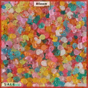 Follow Get New[Bloom Z] ตุ๊กตาเป็ดขนาดเล็กทำจากเรซินแบบสุ่ม50ชิ้นเครื่องประดับขนาดเล็กรูปเป็ดน้อยน่ารักส่องสว่างตกแต่งสวนต้นไม้ภูมิทัศน์งานฝีมือ