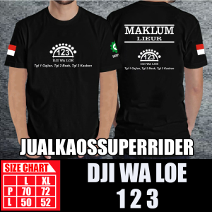 BAJU KAOS DISTRO DJI WA LOE 1 2 3
