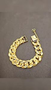 Cross-border Southeast Asian best-selling jewelry: Vietnamese gold-plated copper bold matte Cuban bracelet Miami jewelry wholesale