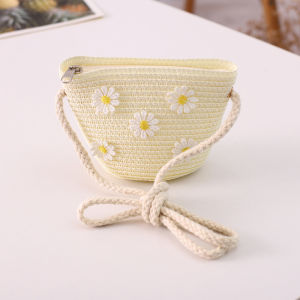Tas Selempang Anak Tas Boneka Sling Bag Jerami Anak Perempuan Lucu High Quality Impor
