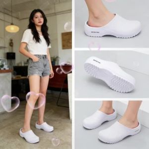 For Men Non Slip Work Clogs Waterproof EVA Mules Slippers For Nurse Chef Kitchen