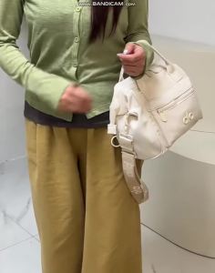 Túi đeo chéo Alo Nylon túi xách nhỏ dây đeo có thể tháo rời và điều chỉnh túi khóa kéo phía trước nhiều ngăn dùng hàng ngày đi tập gym du lịch túi đeo vai nữ.