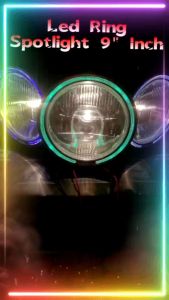 LOSERI PREMIUM Truck/Lori Halogen Spotlight Sport Light 24V White/Yellow LED 9inch Round SUPERSPORT H3 BIG Fog Lamp Lori Aksesori