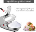 Heavy Duty and High Quality ELECTRIC ICE CRUSHER | Ice Shaving Machine | Automatic Ice Shaving Machine | Heavy-Duty Stainless Steel Body, Durable & Quiet | Heavy-Blade Ice Gola Maker & Shaver | Very Safe to Use Water | Great Helper for Shaving Ice. 