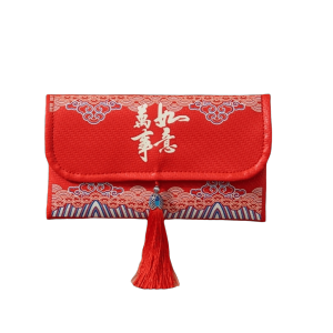 OOC Blessing Words Fu Red Envelope Spring Festival Chinese Style Money Red Pocket Red Lucky Bag Tassels New Year Money Bag Chinese Wedding