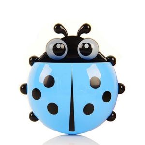 FinDee ที่เก็บแปรงสีฟัน ที่วางแปรงสีฟันลายเต่าทอง การออกแบบติดผนังแบบไม่มีรูพรุน toothbrush holder