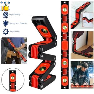 Hoba 3/6 Folds Multi-function Foldable Level Meter Magnetic Multi-Angle Measure Tools