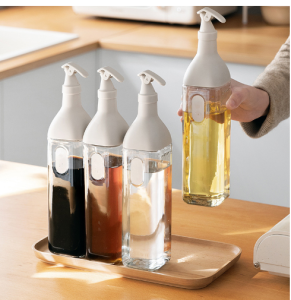 4 in 1 Classy Leak Proof Seasoning Bottle Glass Jar