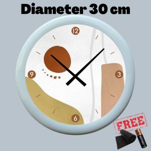 Jam Dinding Sdolcinato 03 Dekorasi Kamar Aesthetic Lucu Unik Sweep Silent 30cm
