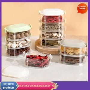 Graceful Kitchen Spice Storage Box Onion Ginger Garlic Fresh-keeping Box Multi-layer Food Sealing Moisture-proof Packaging Tank Household
