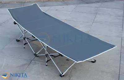 Giường xếp du lịch vải bạt 3D chống thấm chống bám bụi xếp gọn kèm túi du lịch - Hàng chính hãng NIKITA 2025