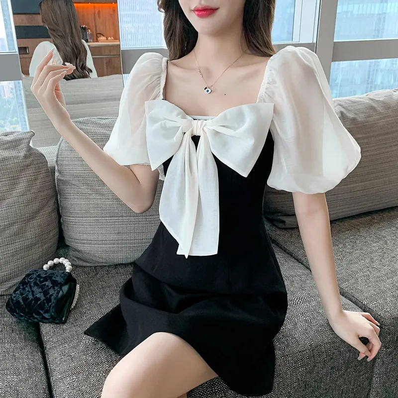 graduation dress for women dress for woman casual formal modern filipiniana dress for women black and white dress puff sleeve dress plus size summer dress for women Lazada PH