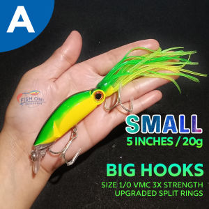 10cm 20g Small Artificial Squid Octopus Fishing Bait Lure for Subid Trolling Trevally Talakitok Snapper Grouper