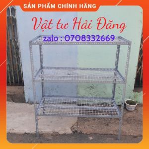 KỆ SẮT V LỖ VỈ LƯỚI SẮT Ô VUÔNG RỘNG 30CM X DÀI 60CM (cAO TỪ 60CM ĐẾN 150CM) 2.3.4 TẦNG KỆ