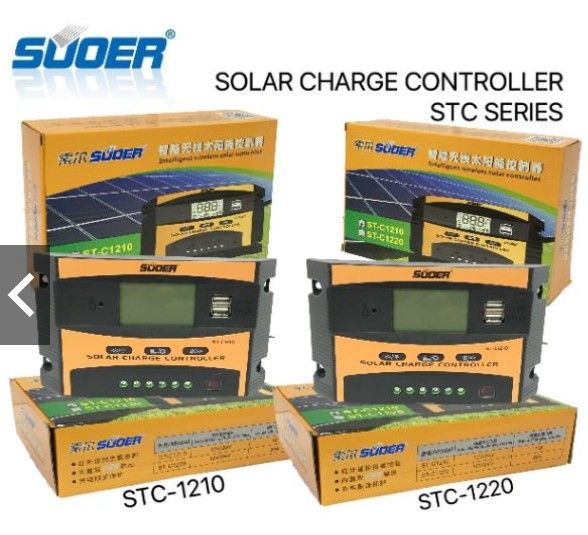 STC1220  Solar Charger Pwm 20A With Double Usb And Infrared (Ready Stock in Malaysia)
