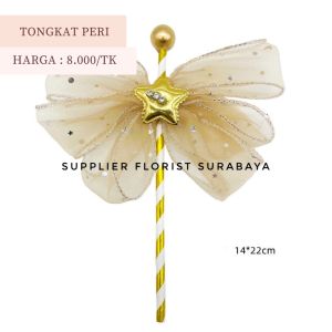 SFS - HIASAN KUE TART TONGKAT PERI TONGKAT PITA BINTANG ANAK PEREMPUAN BOCIL BIRTHDAY CAKE DECORATION KUE ULANG TAHUN TONGKAT RENDA