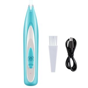 SHENEY ไร้สายแบบไร้สาย เครื่องตัดขนสัตว์เลี้ยง จอแสดงผลแอลอีดี แบบพกพาได้ กรรไกรตัดขนสุนัขสำหรับดูแลขน ที่กำจัดขนเท้า กันน้ำกันน้ำได้ เครื่องโกนอุ้งเท้าแมว ชุดแต่งขนสัตว์เลี้ยง