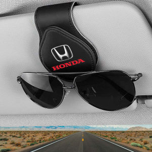 Kẹp Treo Kính Ô Tô Da PU Cao Cấp Có Logo Theo Hãng Xe - Kẹp Cài Kính Ô Tô Hít Nam Châm Độc Đáo Đa Năng Tiện Dụng