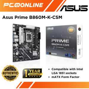 Asus Prime B860M-K-CSM LGA1851 mATX Motherboard (PRIME B860M-K-CSM)