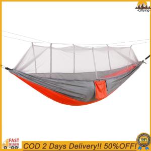 Professional Camping Hammock with Mosquito Net Portable Hiking Hammock Quick-Dry Outdoor Garden Bed for Home Yard Garden